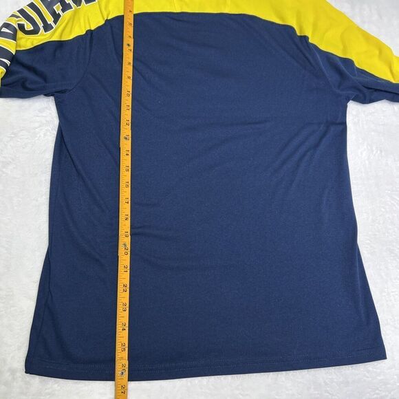 Adidas Michigan Wolverines Shirt Men’s Small Blue Yellow Pullover - Picture 9 of 9